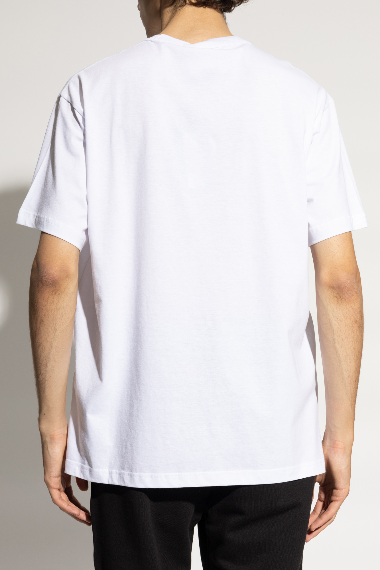 Tシャツ・カットソー VERSACE JEANS COUTURE Men T-shirt White 78GAHT08CJ00T G03 Versace Jeans Couture T-shirt with logo | Men's Clothing